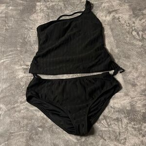Cupshe One Shoulder Tankini